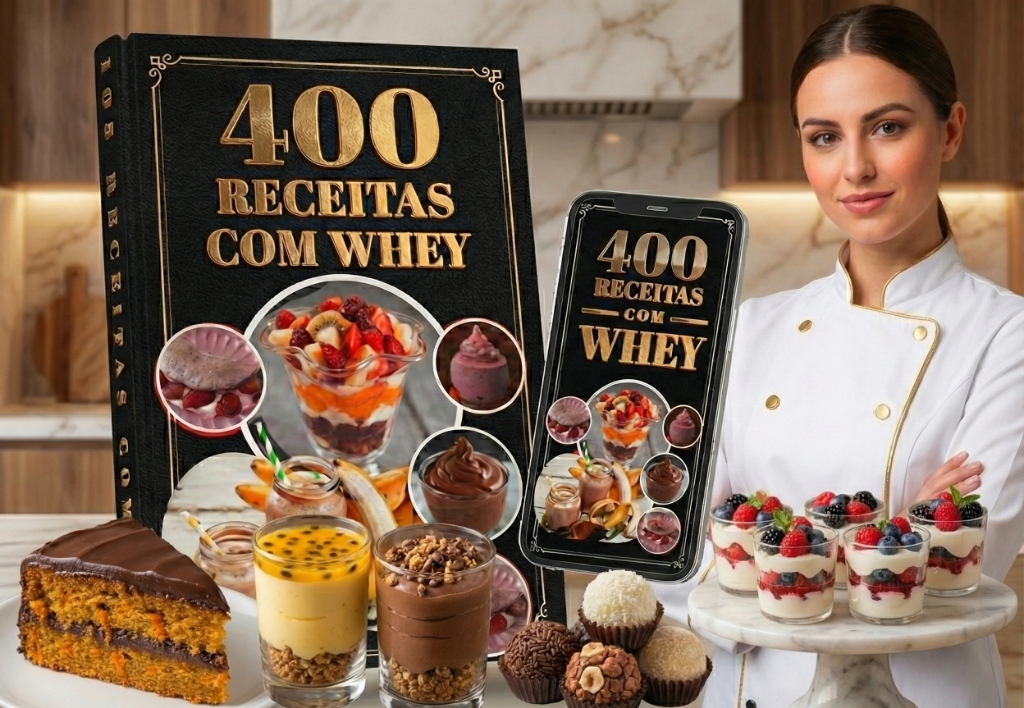 Kit 400 Receitas com Whey - Edição Especial