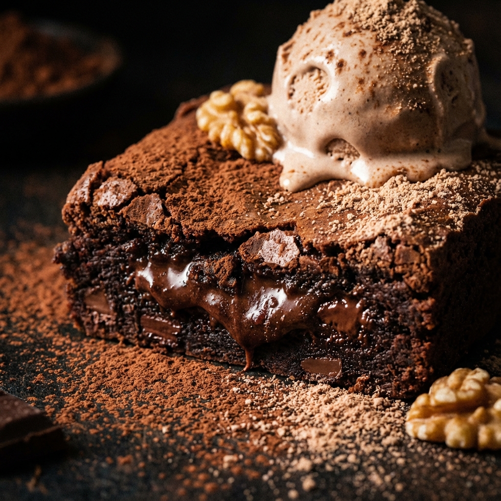 Brownie de Whey Molhadinho